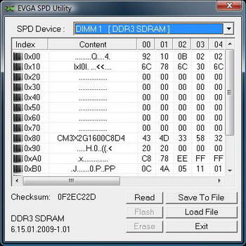 EVGA spd 